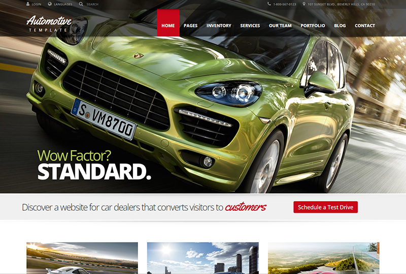Automotive Website Design Examples