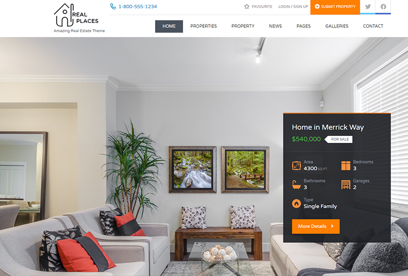 Real Estate Website Design Examples