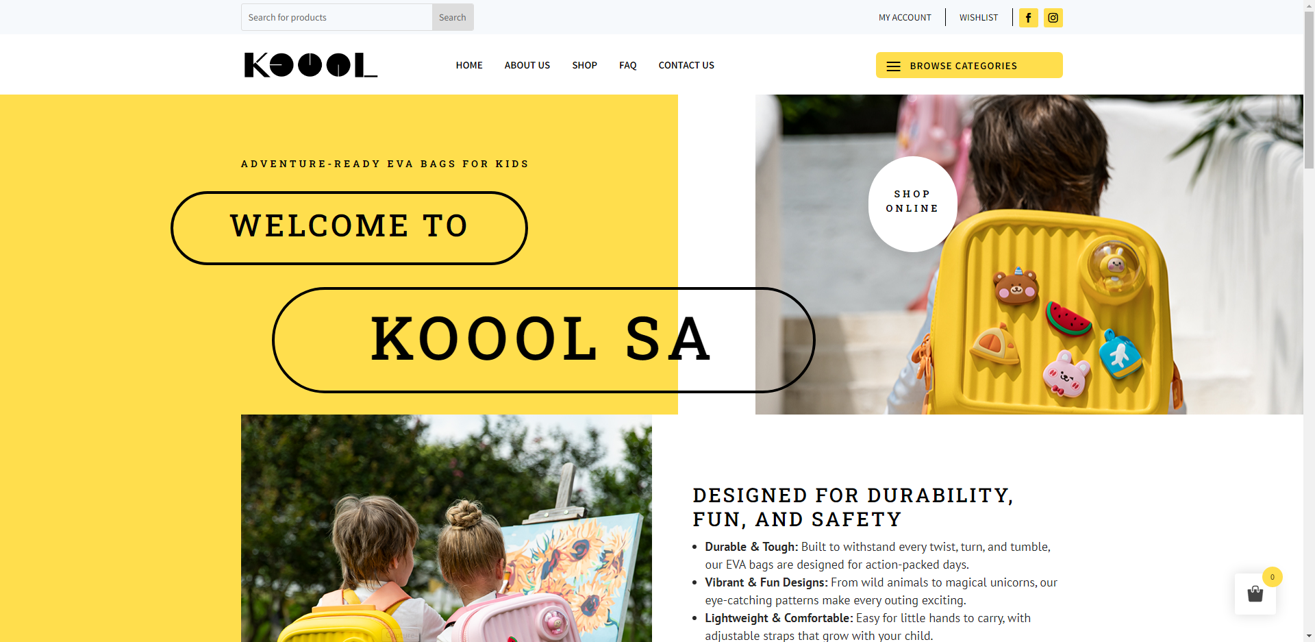 Ecom Website Design - Home